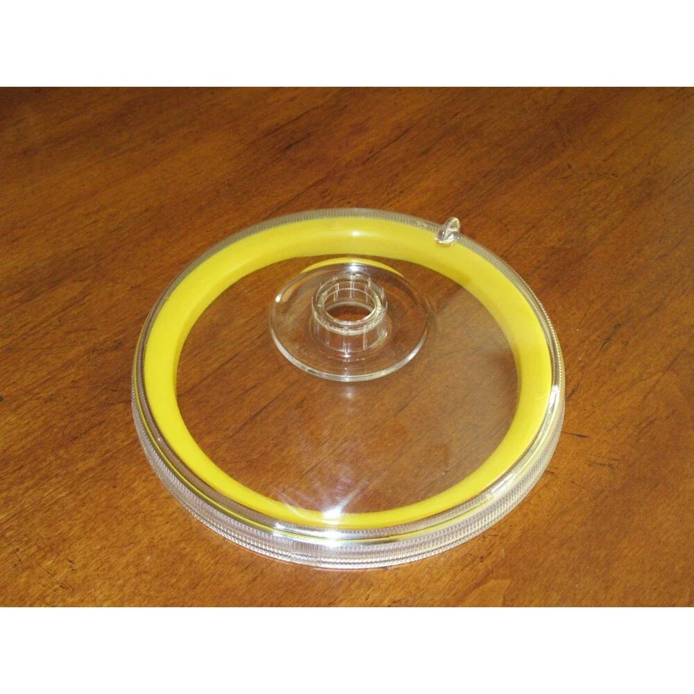 Donvier Chillfast 1 Pint Ice Cream Maker Japan Part Only: Lid w/ Yellow Seal Rim